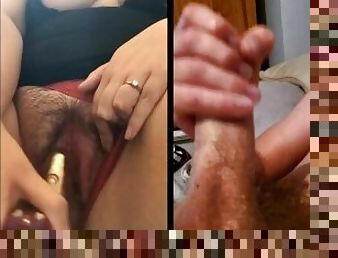 masturbation, orgasme, femme, amateur, énorme-bite, ados, jouet, belle-femme-ronde, petite-amie, mari