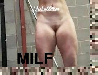 røv, skønheder, milf, teenager, blond, muskuløs, træningscenter, træninig