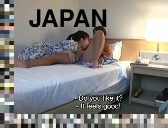 Japanese lesbian real life friends private sex video