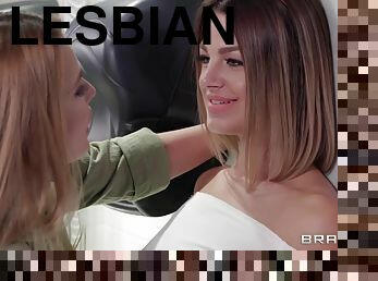 Sloan Harper And Evelin Stone - Amoral Lesbians Lick Each Others Pussies In Public Wc