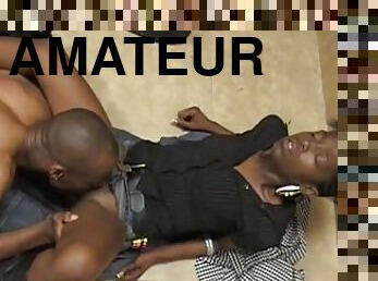 Amateur Young African Couple Gets Filmed Making Out
