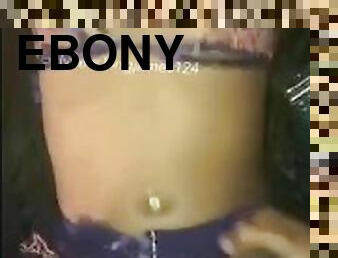 Sexy Pettite ebony takes a rough pounding