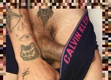 TATTOOED TWINK WANKING HOT AFTER GAME