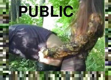 public, gode-ceinture, anal, bdsm, esclave, salope, chienne, pute, humiliation, forêt