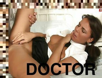 Kinky Doctor Fucks His Patient In His Doctors Office Not Only In The Pussy B
