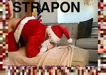 Christmas Pegging - Ass Fucking Santa With My Strapon Girl Cock