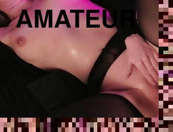 chatte-pussy, amateur, femme-habillée-mec-nu, ejaculation, serrée, parfait, petite