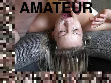 papa, amateur, énorme-bite, milf, allemand, fellation-profonde, point-de-vue, sur-le-visage, européenne, blonde