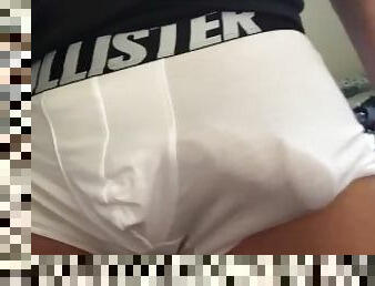 monster, cumshot, gigantisk-kuk, ensam, muskulös, vit, kuk, ben, underkläder-underwear