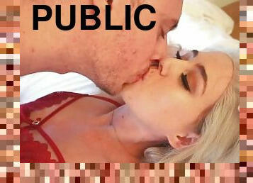 orgasmo, público, squirting, pareja, playa, exhibicionista