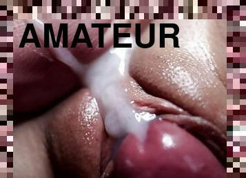 klitoris, svær, pussy, amatør, cumshot, pov, utrolig, pikk