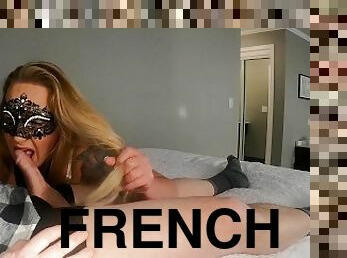 femme-de-ménage, fellation, milf, française, joufflue, blonde, hôtel