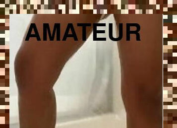 banyo-yapma, klitoris, mastürbasyon-masturbation, amcık-pussy, amatör, güzellik, genç, duş, tek-kişilik