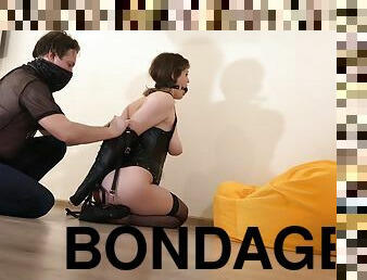 cul, gros-nichons, bdsm, blonde, fétiche, bâillonnement, bondage