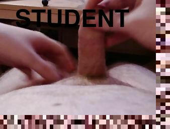 POV Thick cock Student Dorm Masturbation