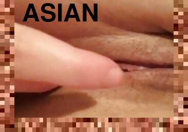 asiatique, cul, masturbation, orgasme, chatte-pussy, giclée, massage, serrée, bout-a-bout, humide