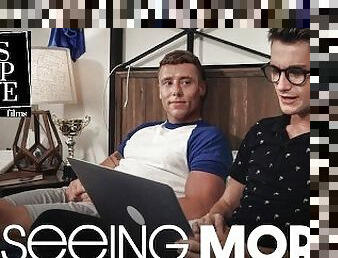 Closeted Jock Seduces Nerdy Twink During Study Session - Justin Matthews, Trevor Harris - TrueMale