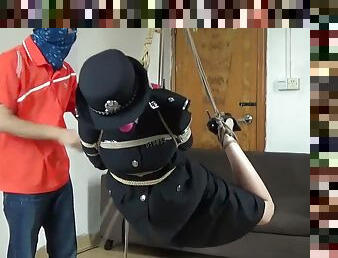 Chinese Policewoman Bondage1