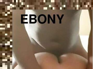 EBONY VIRGIN TAKING DICK IN LIVING ROOM????