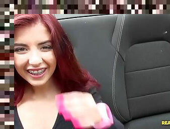 Mexican redhead spinner vannessa phoenix fucks giant cock for cash