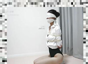 Asian Girl Gagged And Blindfolded