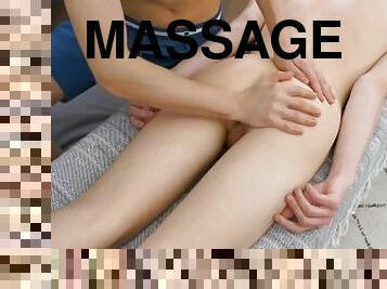 anal, gay, avrunkning, massage, twink