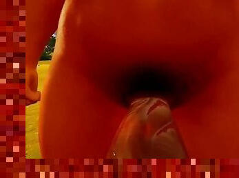 Wild Life / Female POV blowjob for futa on the seashore