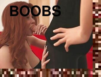 cul, gros-nichons, fellation, ejaculation-sur-le-corps, ados, rousse, seins, bout-a-bout