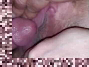 Fucking her tight pussy up close