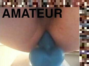 masturbation, amateur, anal, jouet, première-fois, serrée, gode, solo, avec-expérience