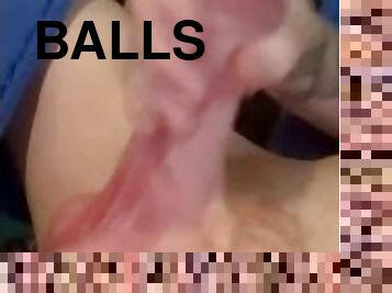 Making My Balls Bounce While I Masturbate Cuz The News Lady Is So Fucking Hot!!!!