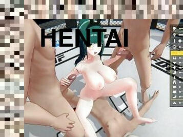 esposa, pov, mulher-de-casa, anime, hentai, wrestling, 3d