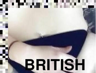 Slutty British girl likes to show off her body
