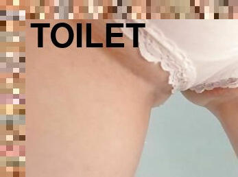 PEE through Pink Panties