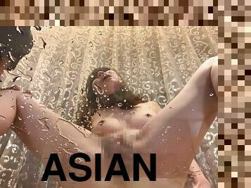 asiático, masturbación, orgasmo, squirting, amateur, juguete, japonés, sadomasoquismo, bondage, cañero