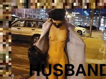 Stripping my clothes off for my husband in the middle of downtown