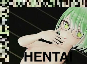 TOKOYAMI TOWA NEKOGIRL HENTAI DANCE NUDE 3D MEGANE GETCHA SONG SHORT GREEN HAIR COLOR EDIT SMIXIX