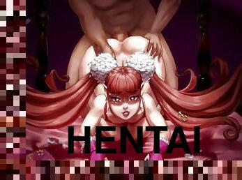 tiro-ao-alvo, pénis-grande, penetração-de-braço, hentai, pénis