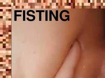 fisting, giclée, amateur, anal, jouet, hardcore, belle-femme-ronde, fétiche, solo, trou-du-cul