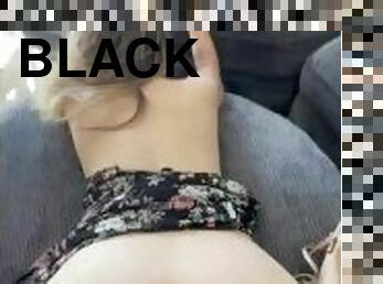 Pretty Snowbunny Creams All Over Huge Black Cock