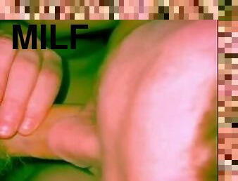 Horny milf comes first