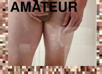 baignade, masturbation, pisser, amateur, ejaculation-sur-le-corps, ejaculation, douche, solo, hôtel