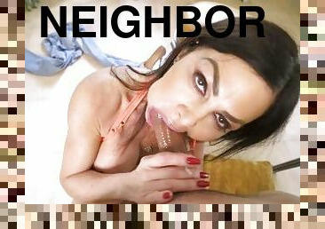 My Sexy Horny Neighbor Gave Me The Best Blowjob Ever For My Birthday - Nina Dolci Johnny Love