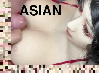 asiatique, cul, gros-nichons, énorme, babes, ejaculation-sur-le-corps, énorme-bite, lesbienne, ados, salope