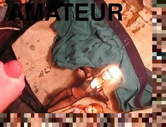 masturbation, amateur, ejaculation-sur-le-corps, jouet, ejaculation, sperme, fétiche, solo, poupée, sous-vêtements