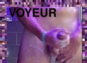 banyo-yapma, mastürbasyon-masturbation, amatör, üstüneyüzüne-boşalma, ibne, kam, sapık-voyeur, birdenbire, duş, kaslı