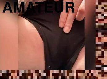 masturbation, orgasm, pissande, fitta-pussy, amatör, brudar, tonåring, trosor, kåt, ensam