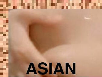 asia, mandi, mastubasi, vagina-pussy, amatir, permainan-jari, sperma, kecil-mungil, seorang-diri