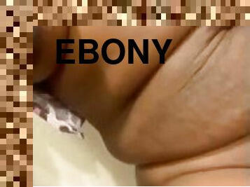 Playing With Creamy Gushy Ebony Pussy