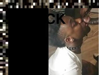 BLACK SLUT SLAVE IN COLLAR FACE FUCKED - Onlyfans Supahead21